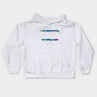 Rainbow Bridge Bunny Kids Hoodie